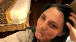 زوجة تمتص ديكي وتدعو الآخرين للانضمام إلينا ثم يحصل على اثنين من كومشوتس كمكافأة تجميع-بونياندثيدود