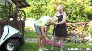 Slutty පරිණත කාන්තාව Nanney වේ අමන සමග ඕවට කාලයක් මචෝ