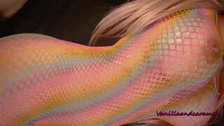 Busty Blonde Slut Masturbates Azy Ela Lollipop