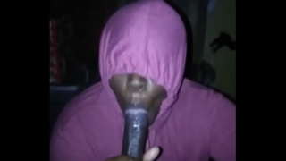 Ebenholz bbw schlürft Sperma von bbc Freund